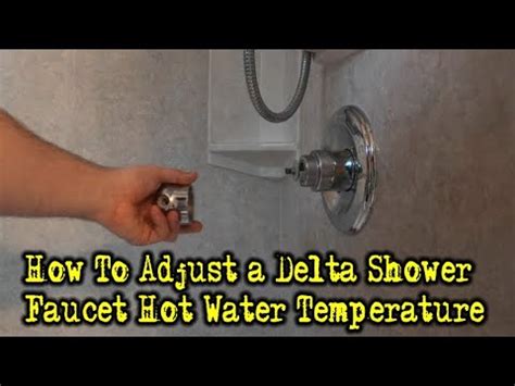 adjusting delta shower temperature